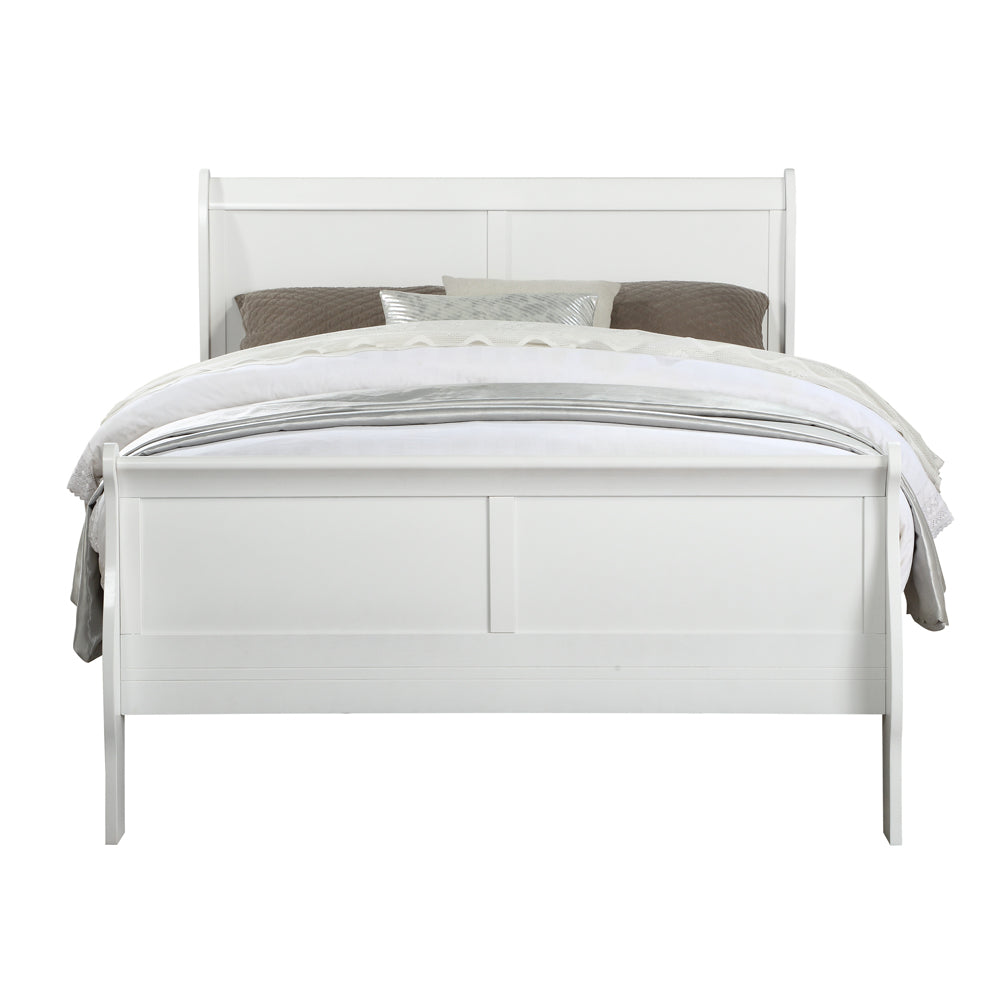 Louis Philippe Twin Bed in White