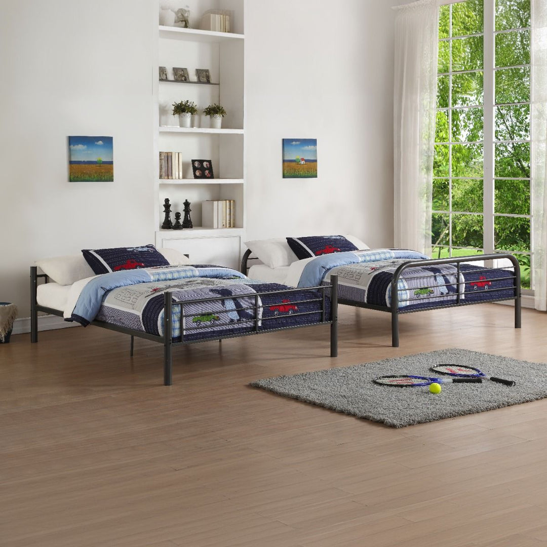 Bristol - Full Over Full Bunk Bed - Gunmetal