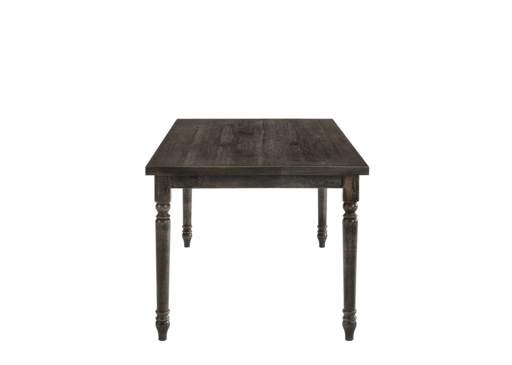 Claudia II - Weathered 7 Pieces Dining Room Set - Gray