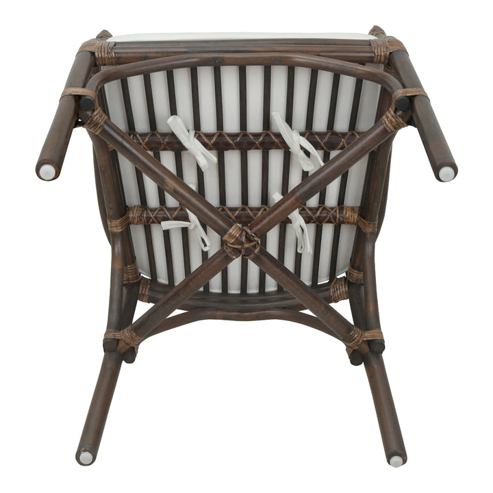 Kara Rattan Dining Arm Chair - Paloma Brown - view 10