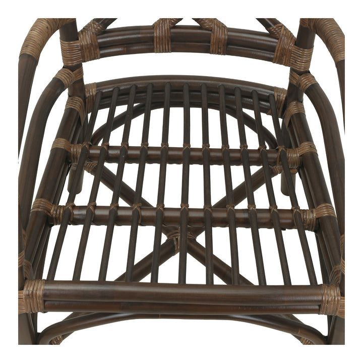 Kara Rattan Dining Arm Chair - Paloma Brown - view 9