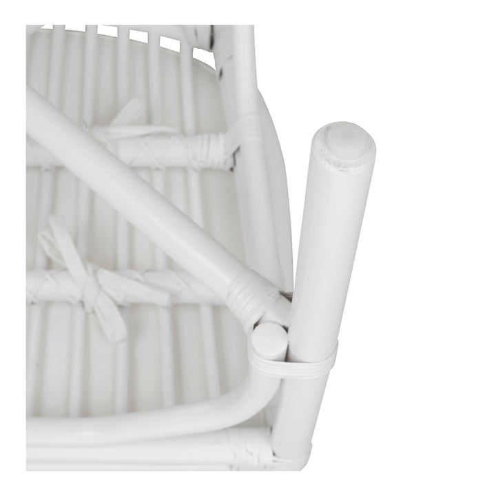 Kara Rattan Dining Arm Chair - White - view 11