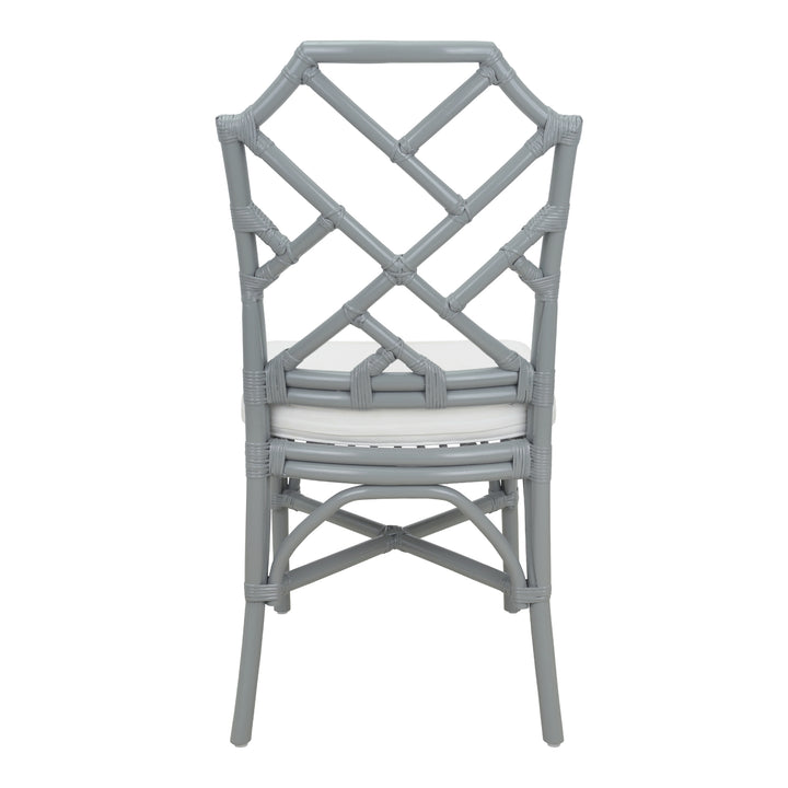 Kara Rattan Dining Side Chair - Gray - view 5