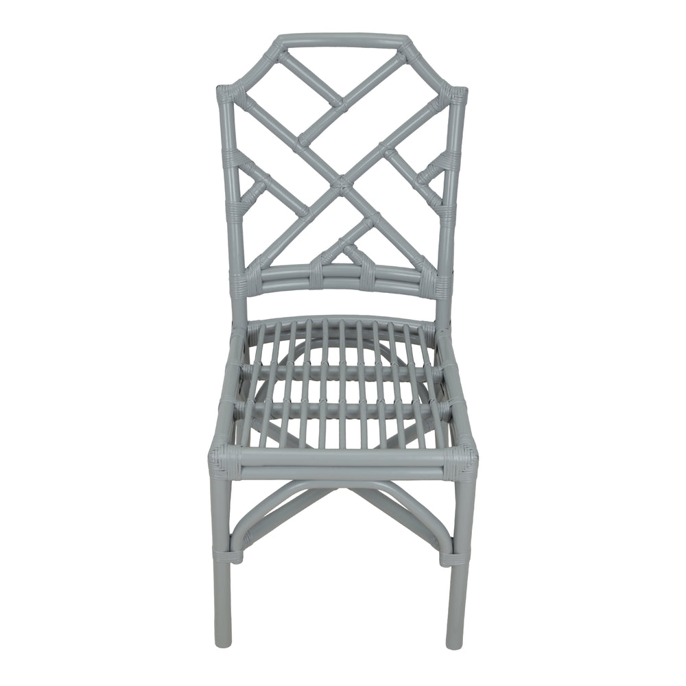 Kara Rattan Dining Side Chair - Gray - view 8