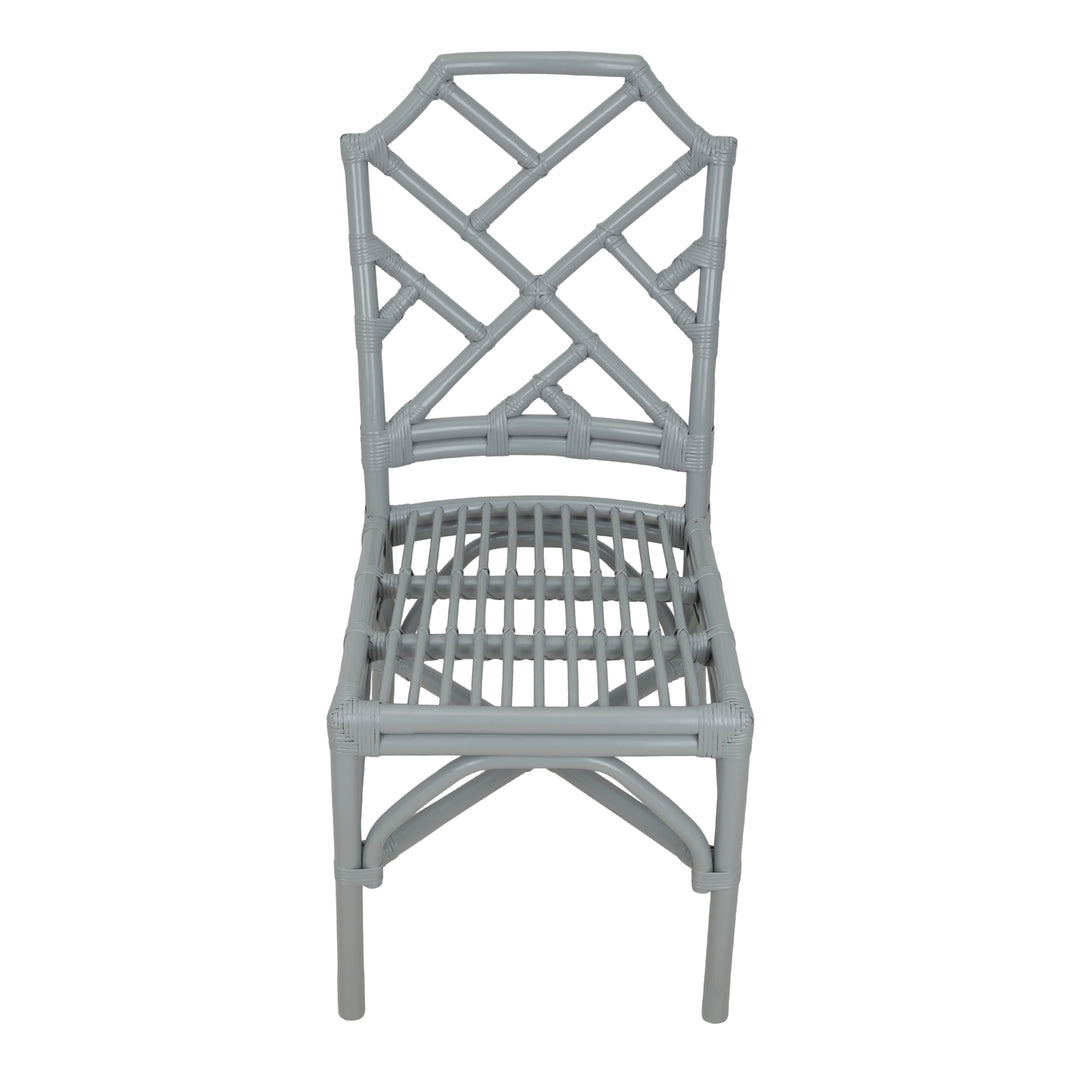 Kara Rattan Dining Side Chair - Gray - view 8