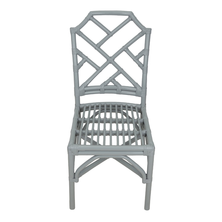 Kara Rattan Dining Side Chair - Gray - view 8