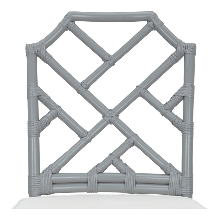 Kara Rattan Dining Side Chair - Gray - view 7