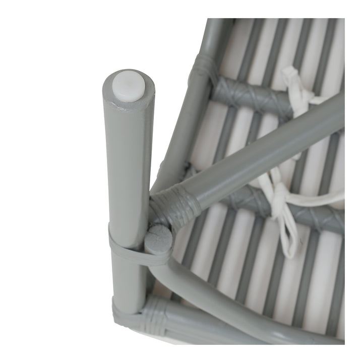 Kara Rattan Dining Side Chair - Gray - view 10