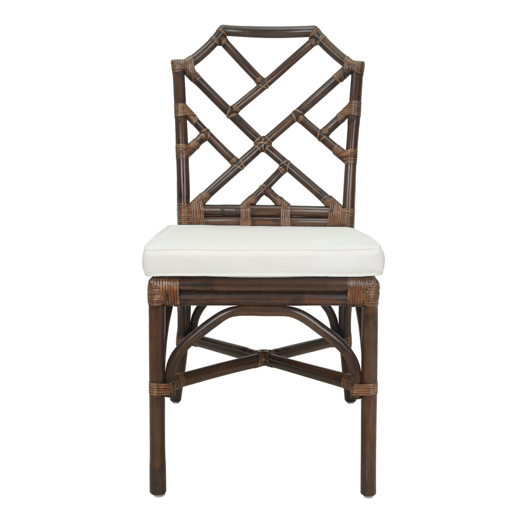 Kara Rattan Dining Side Chair - Paloma Brown - view 3