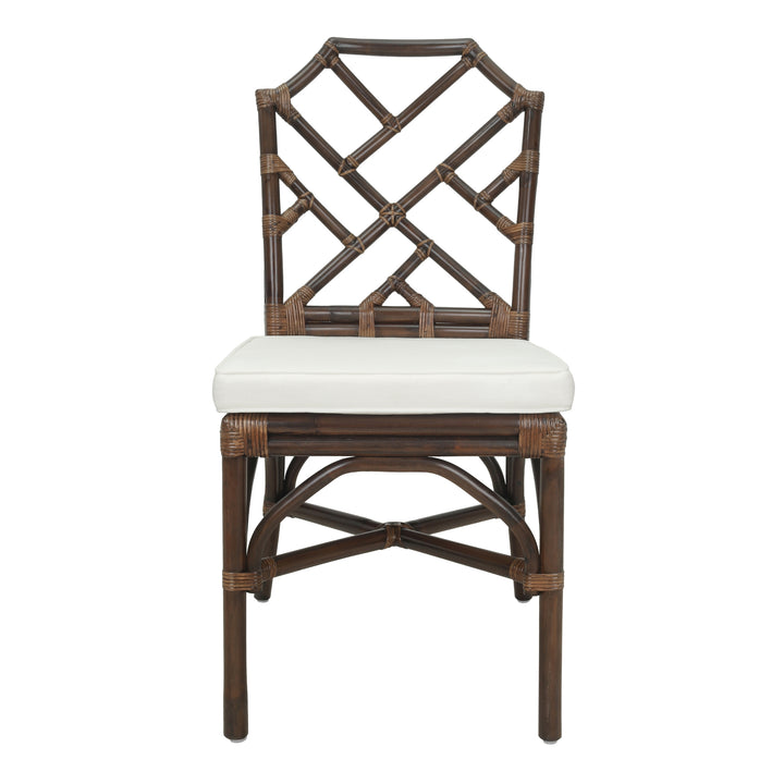 Kara Rattan Dining Side Chair - Paloma Brown - view 3
