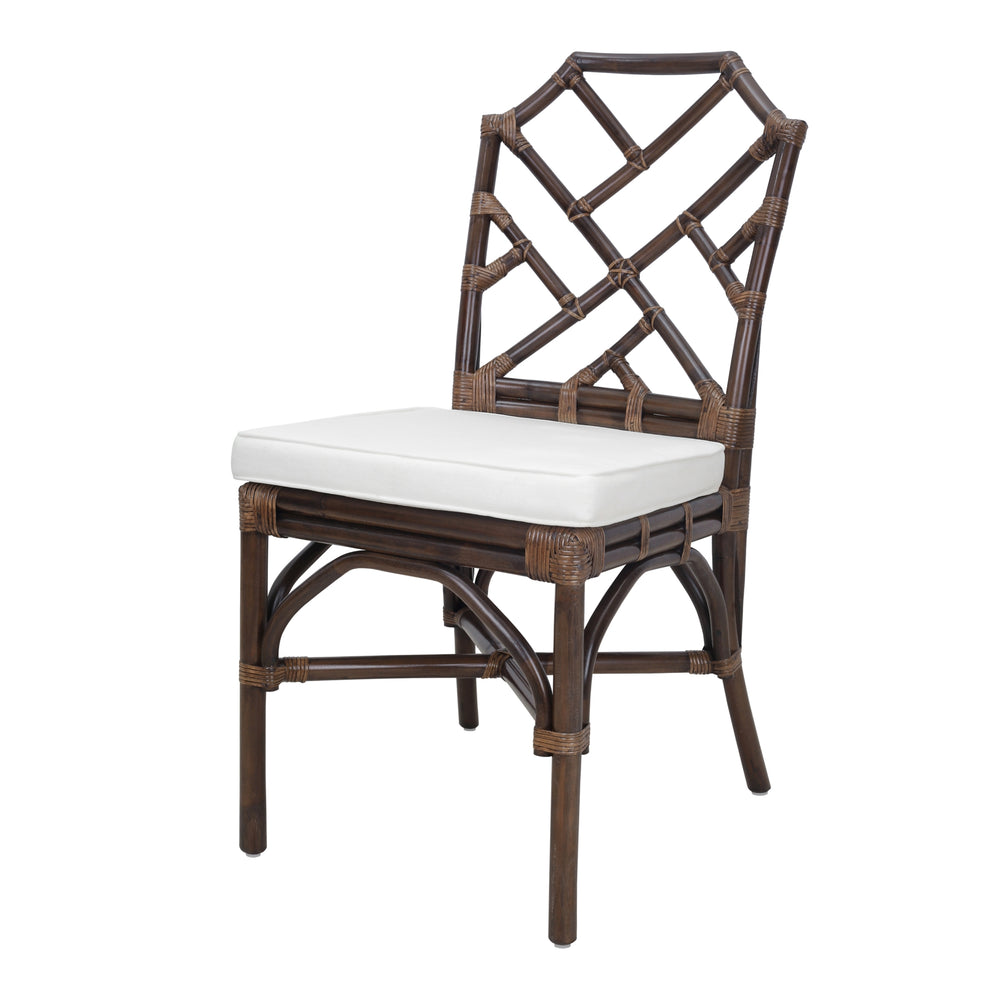 Kara Rattan Dining Side Chair - Paloma Brown