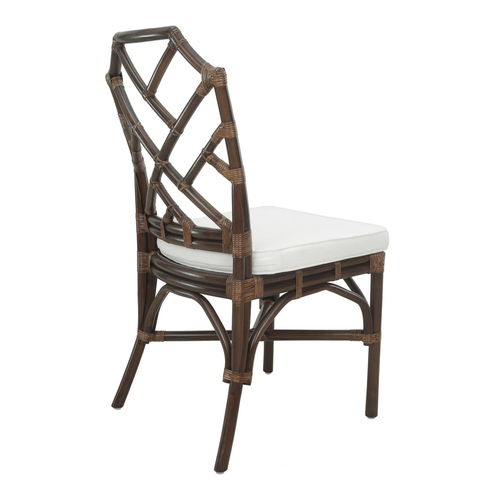 Kara Rattan Dining Side Chair - Paloma Brown - view 6