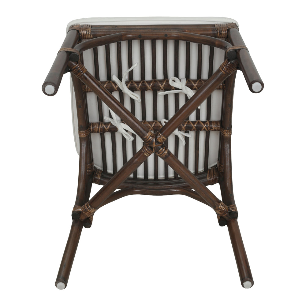 Kara Rattan Dining Side Chair - Paloma Brown - view 10