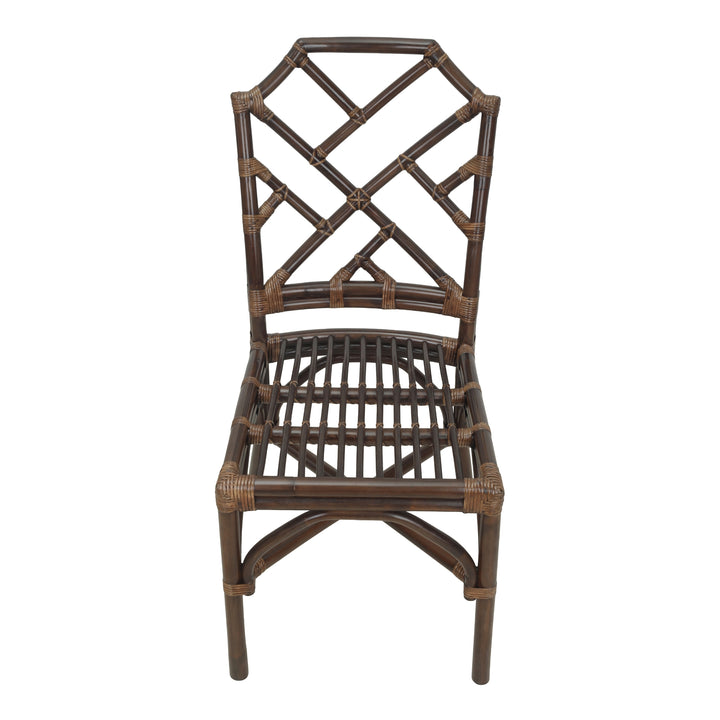 Kara Rattan Dining Side Chair - Paloma Brown - view 8