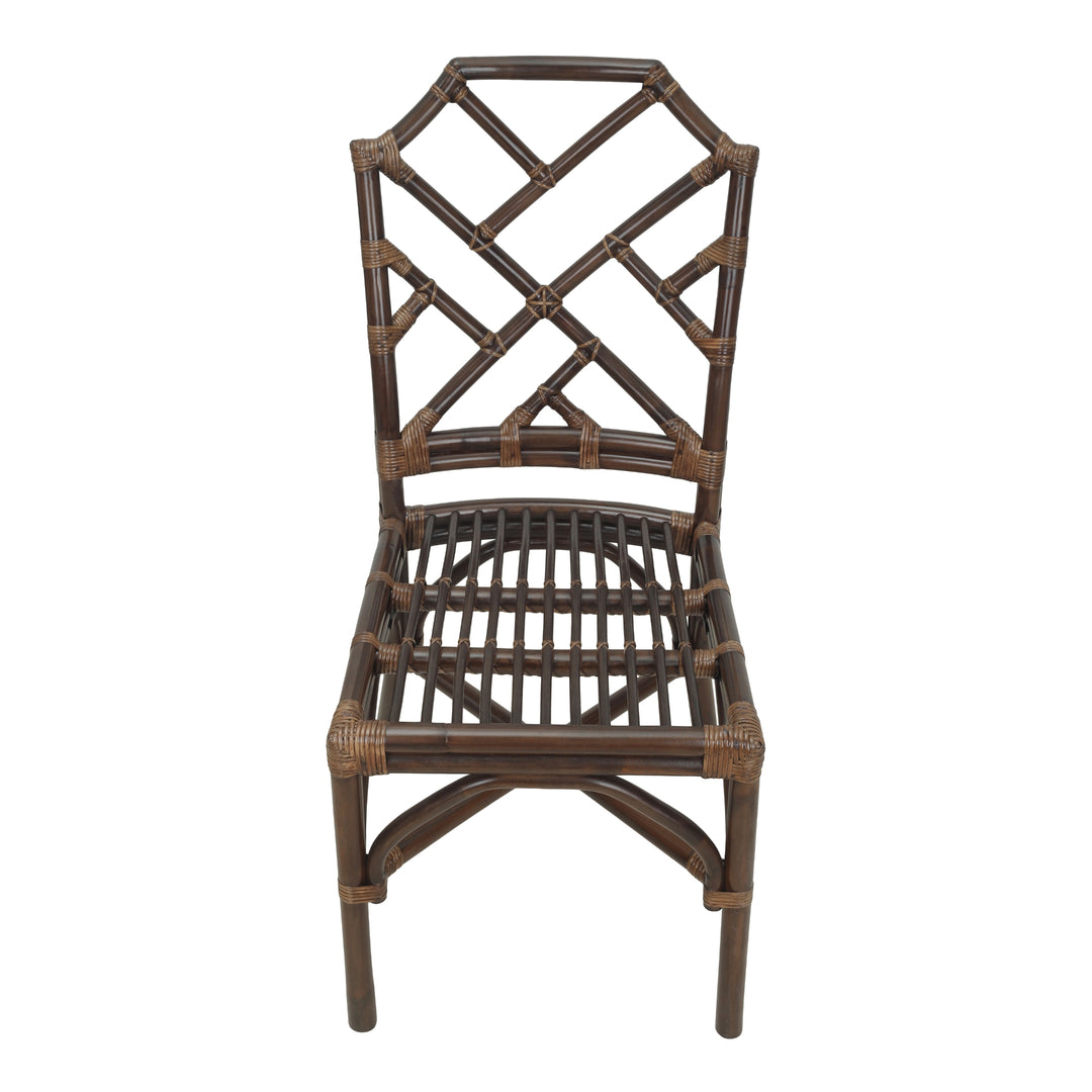 Kara Rattan Dining Side Chair - Paloma Brown - view 8