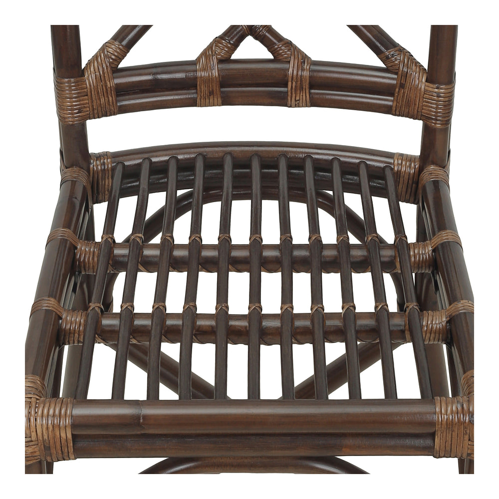 Kara Rattan Dining Side Chair - Paloma Brown - view 9