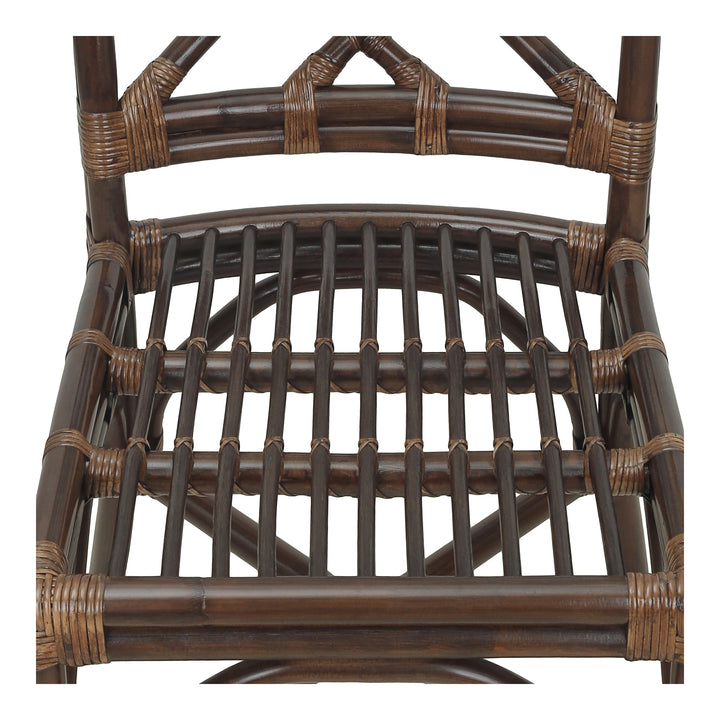 Kara Rattan Dining Side Chair - Paloma Brown - view 9