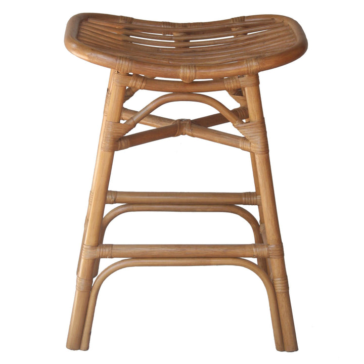 Damara Rattan Counter Stool - Canary Brown - view 3