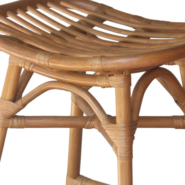 Damara Rattan Counter Stool - Canary Brown - view 6