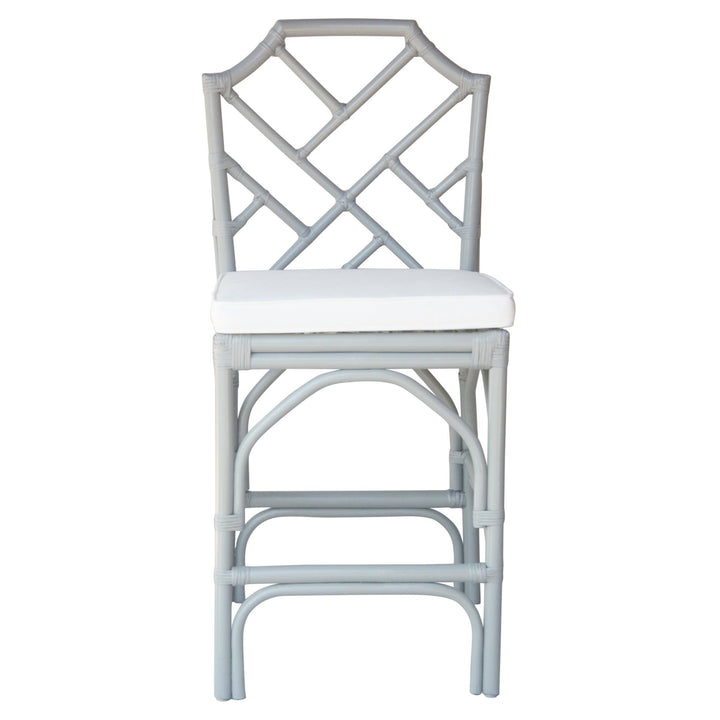 Kara Rattan Counter Stool - Gray - view 4