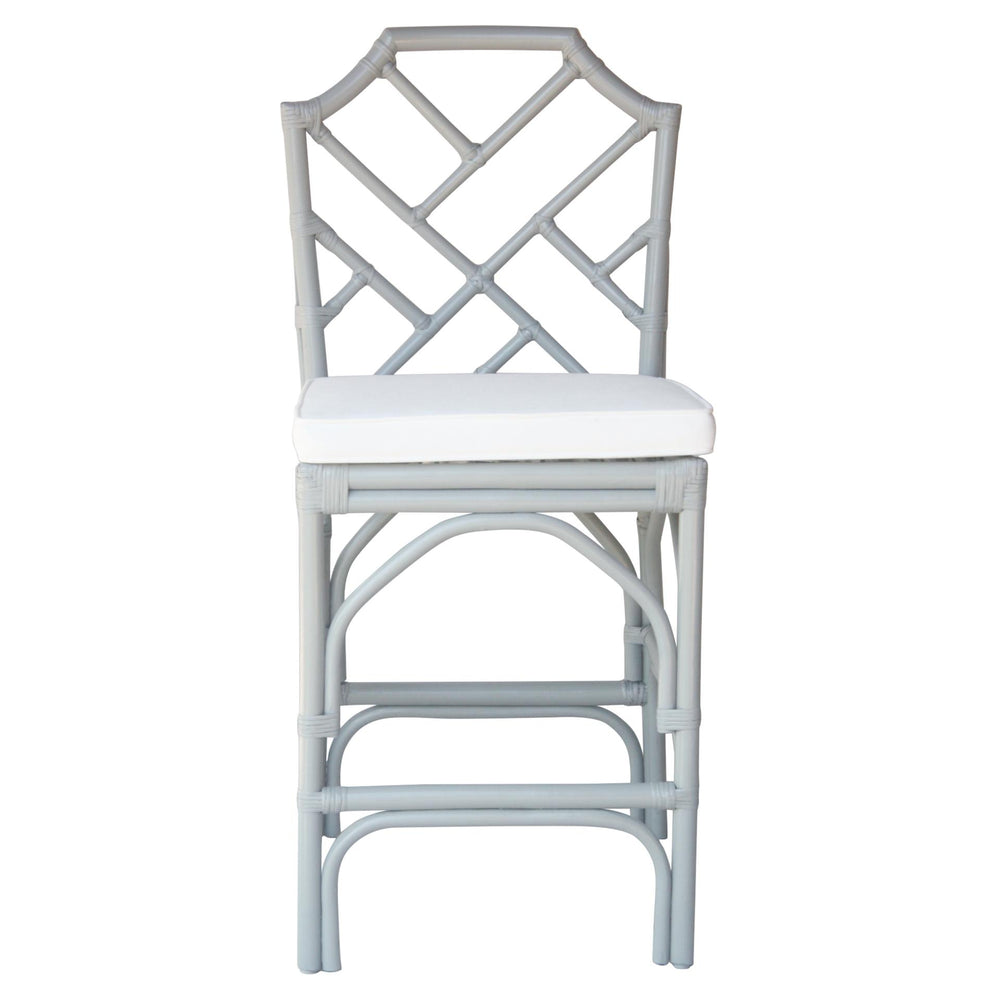 Kara Rattan Counter Stool - Gray - view 4