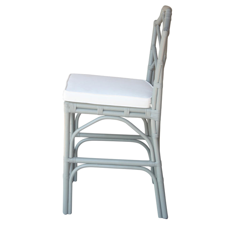 Kara Rattan Counter Stool - Gray - view 5
