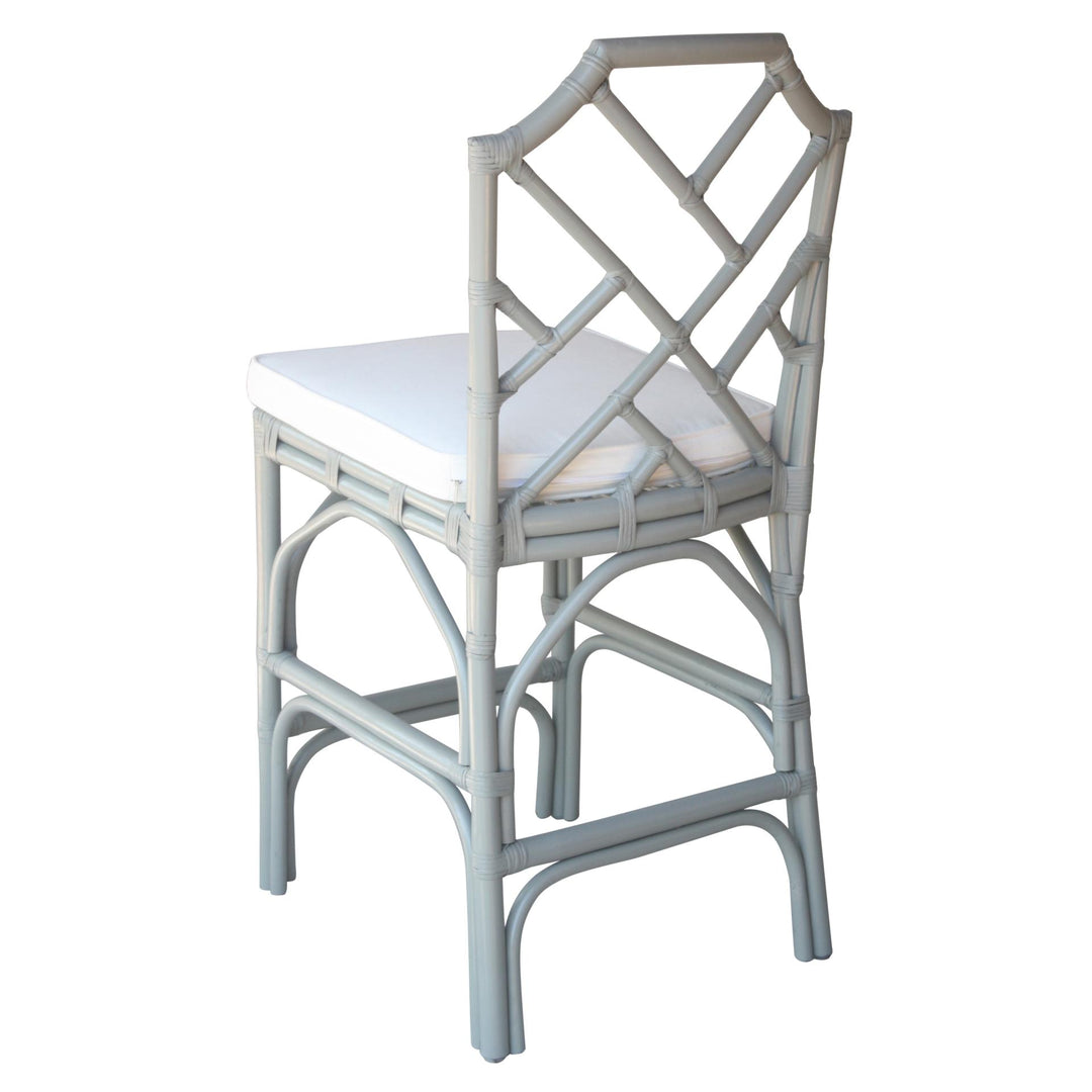Kara Rattan Counter Stool - Gray - view 7