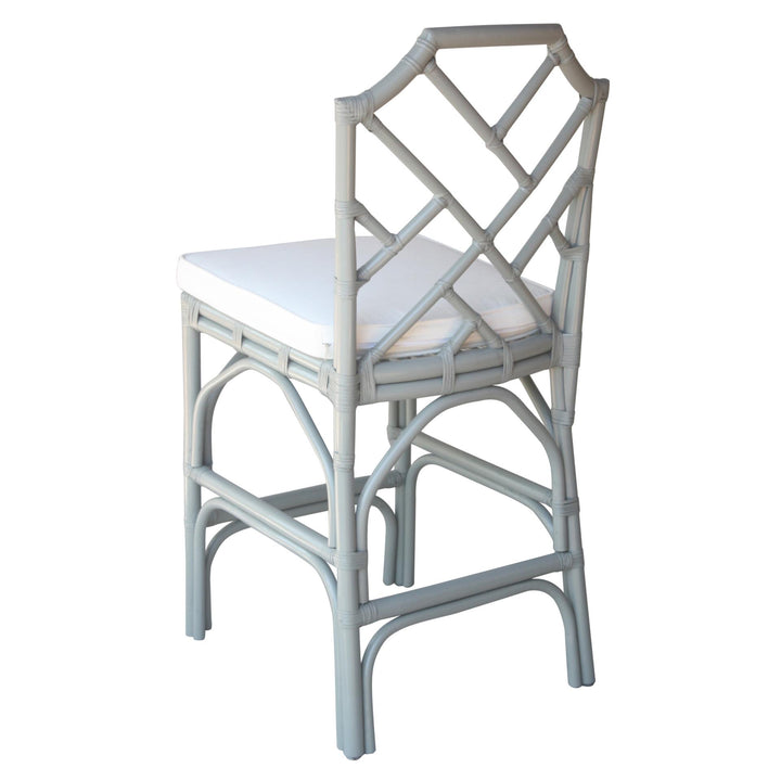 Kara Rattan Counter Stool - Gray - view 7
