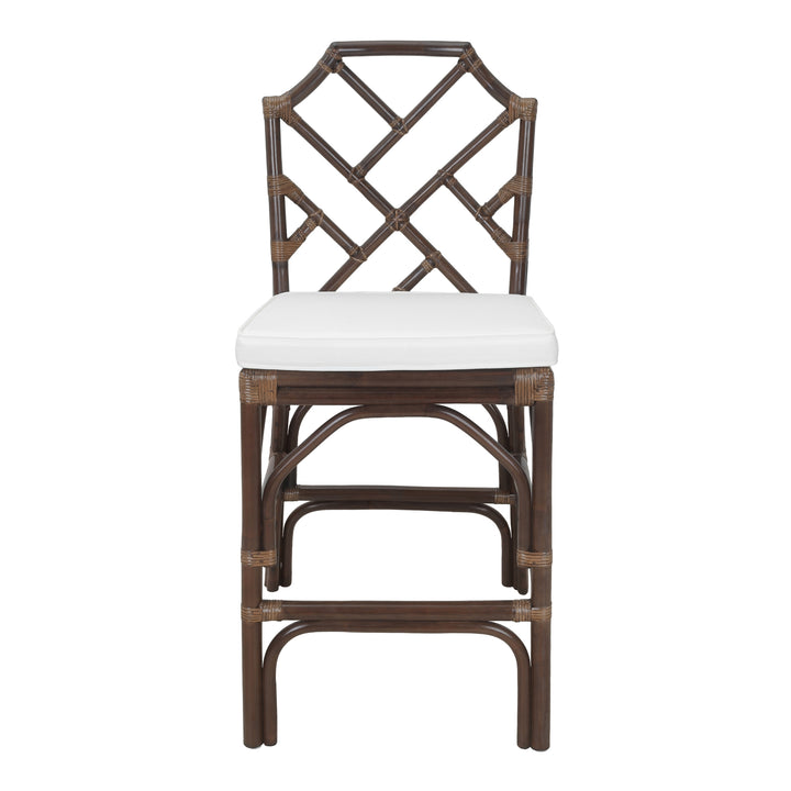 Kara Rattan Counter Stool - Paloma Brown - view 4