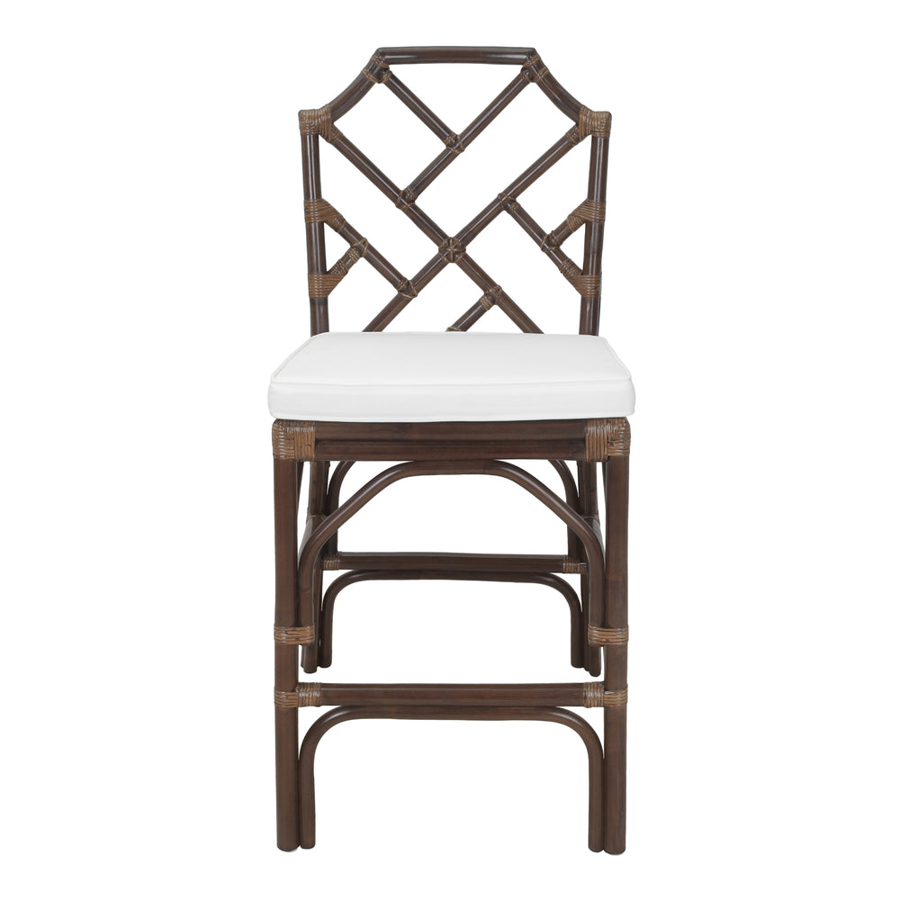 Kara Rattan Counter Stool - Paloma Brown - view 4