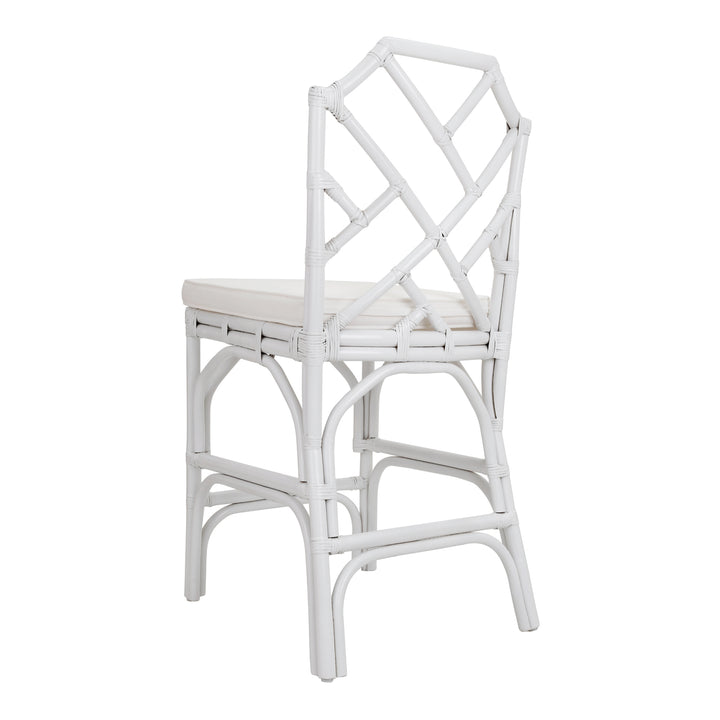 Kara Rattan Counter Stool - White - view 6
