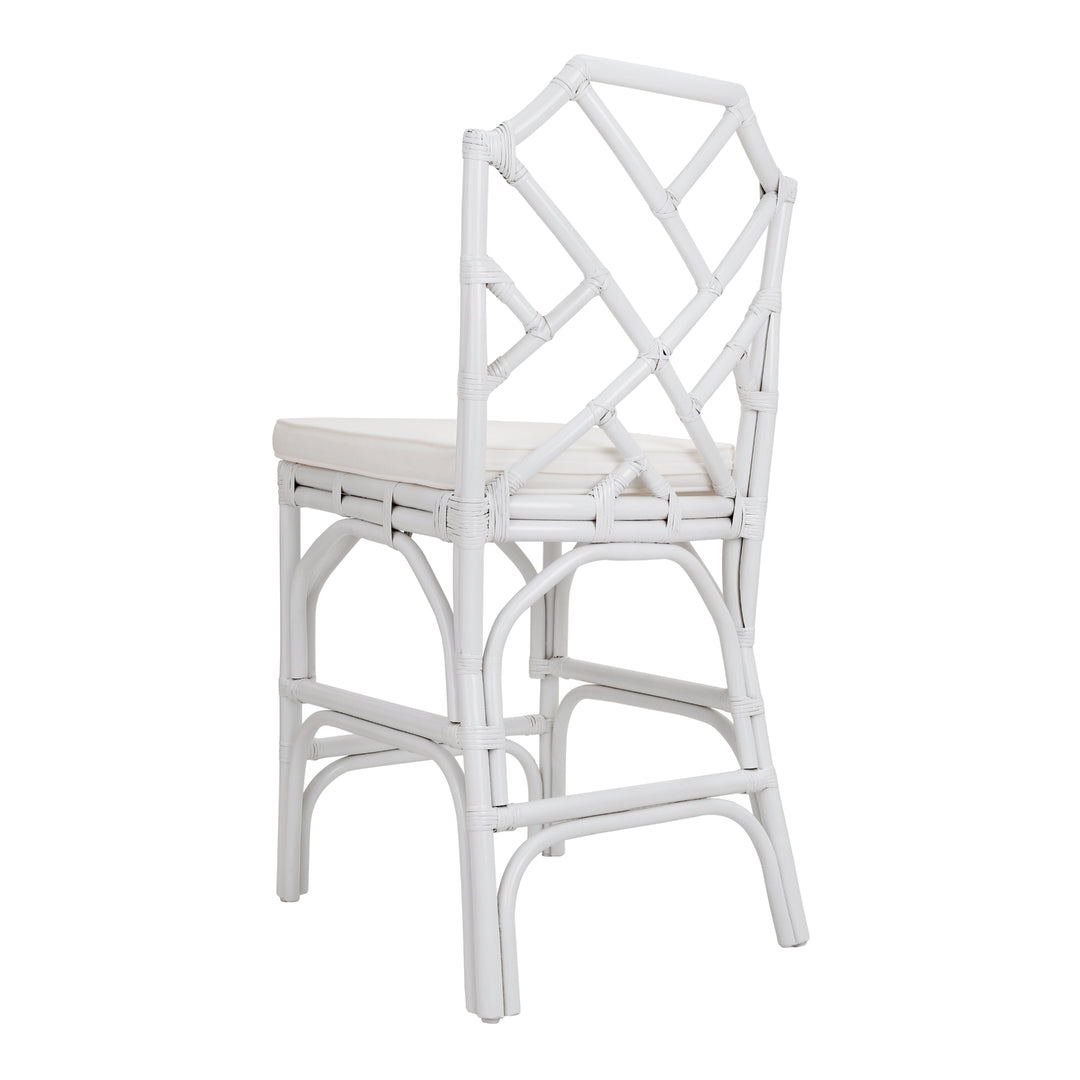 Kara Rattan Counter Stool - White - view 6