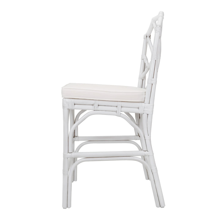 Kara Rattan Counter Stool - White - view 4