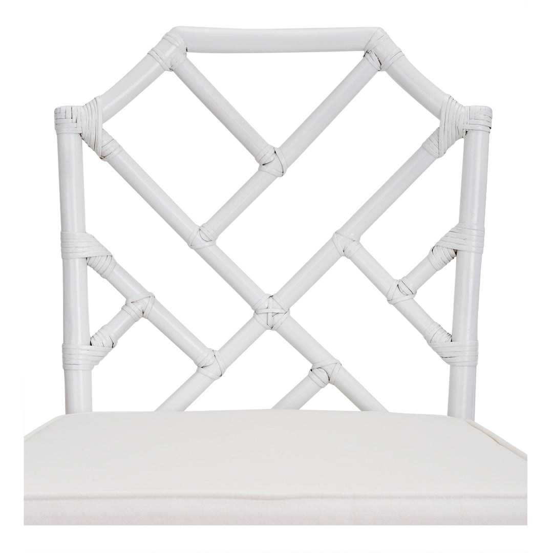 Kara Rattan Counter Stool - White - view 7