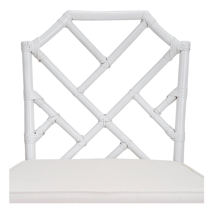 Kara Rattan Counter Stool - White - view 7