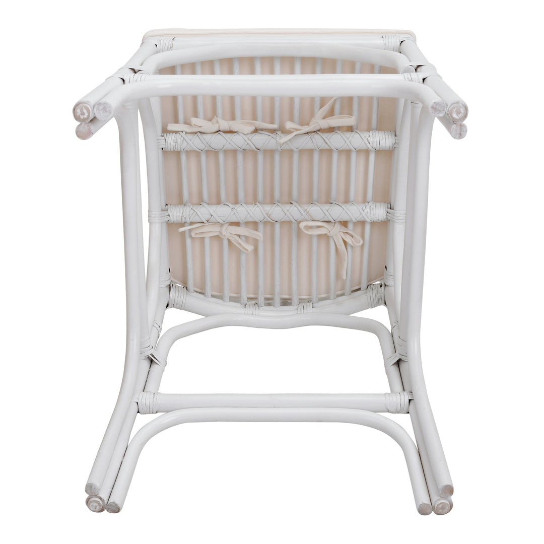 Kara Rattan Counter Stool - White - view 8