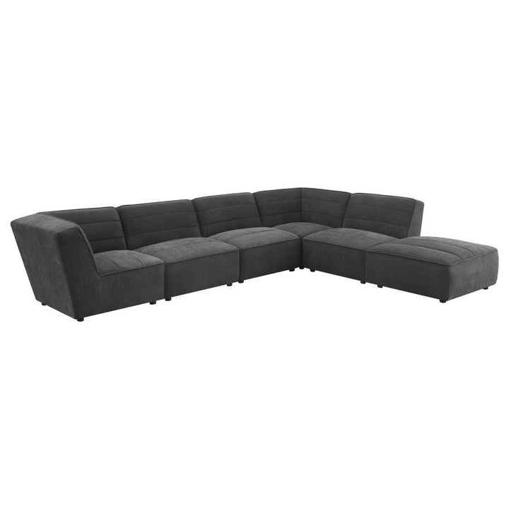 Sunny - Upholstered Corner Chair - Dark Charcoal