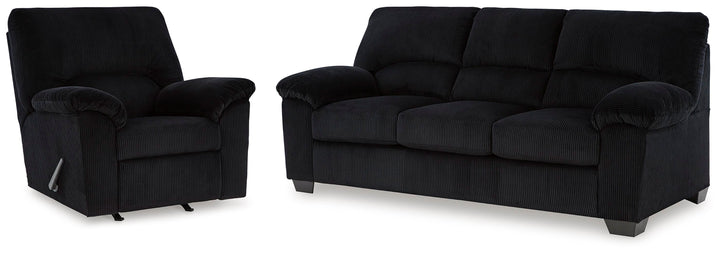 SimpleJoy Sofa and Recliner (1)