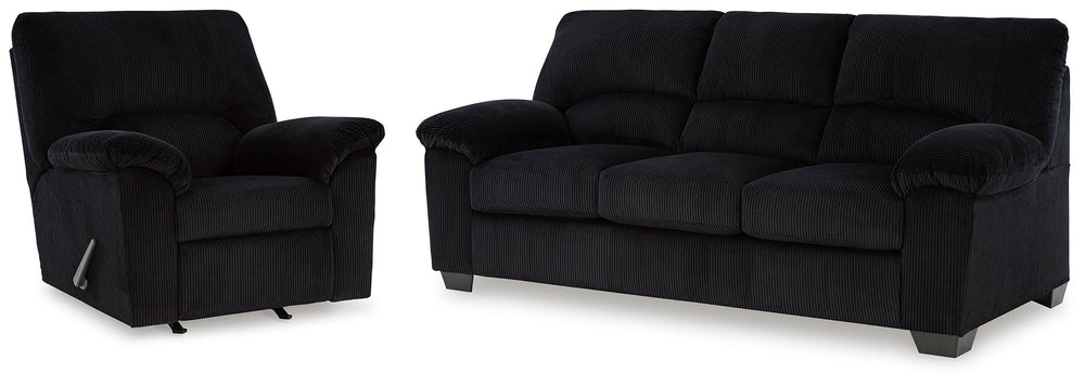 SimpleJoy Sofa and Recliner (1)