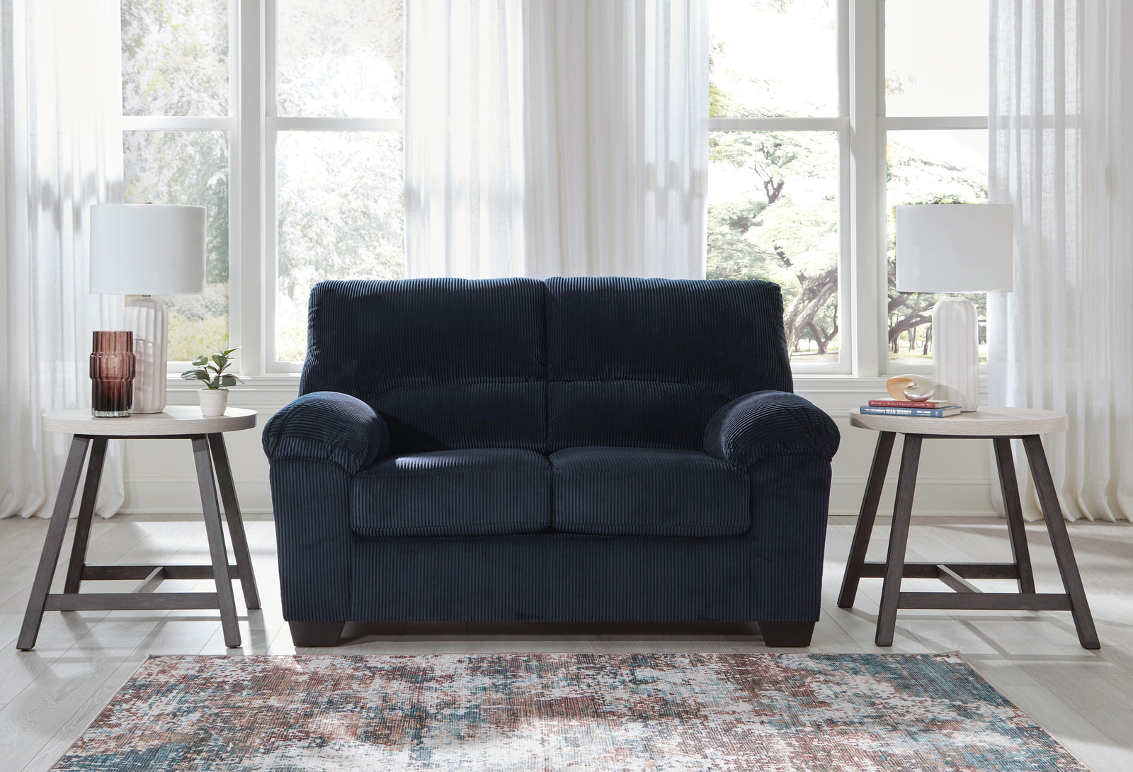 SimpleJoy Loveseat - Blue (2)