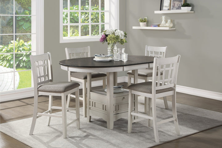 Junipero Cherry 5-Piece Dining Set with Table &amp; 4 Side Chairs