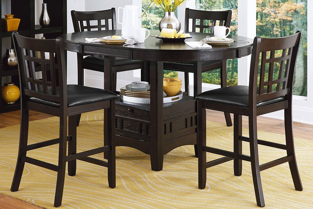 Junipero Oak 5-Piece Dining Set with Table & 4 Side Chairs