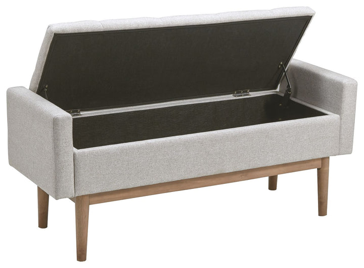 Briarson - Storage Bench - Beige / Brown