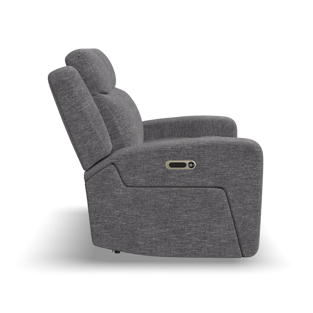 Ridge Power Reclining Loveseat With Power Headrests & Lumbar Granite