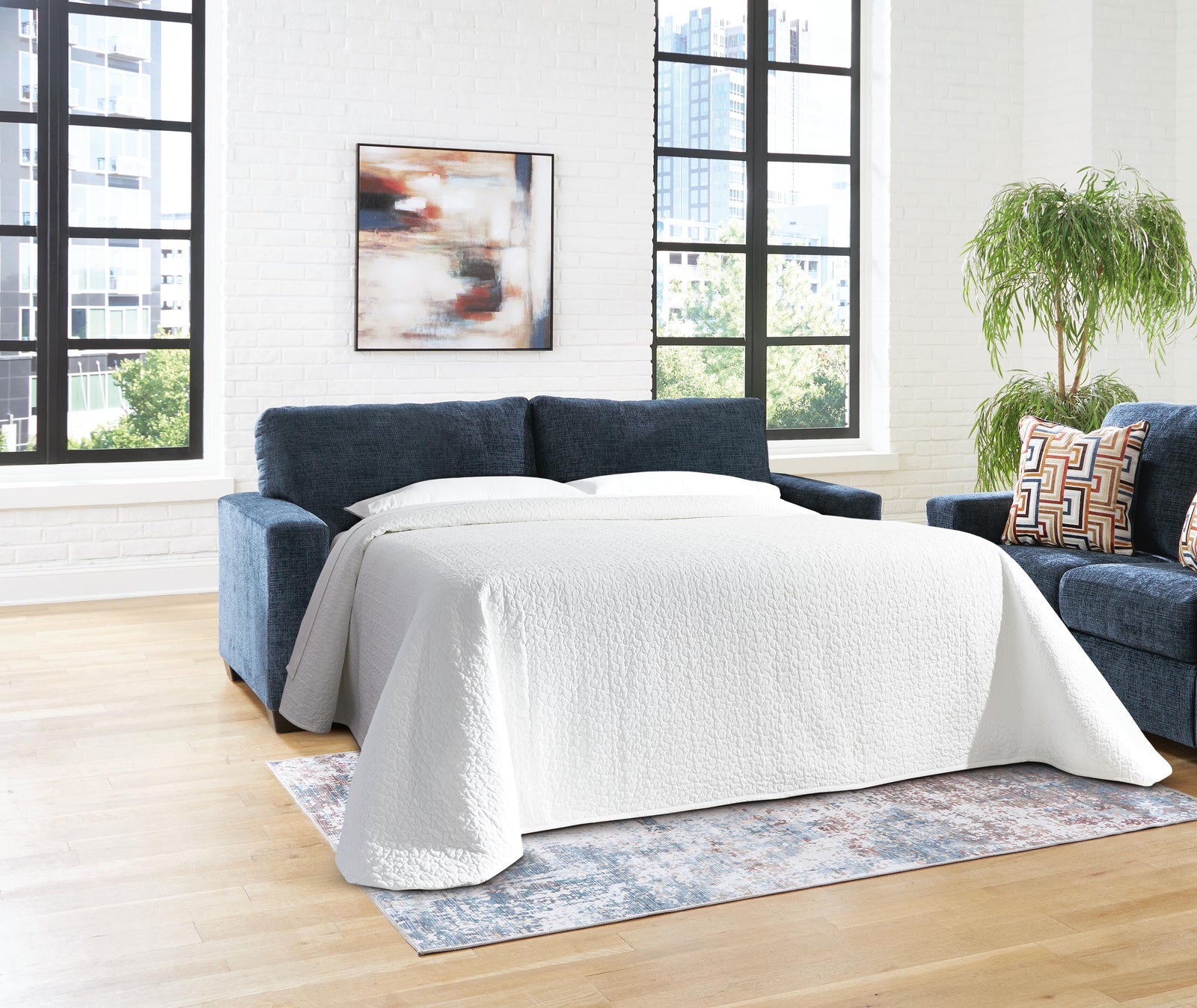 Aviemore Queen Sofa Sleeper - Blue (2)