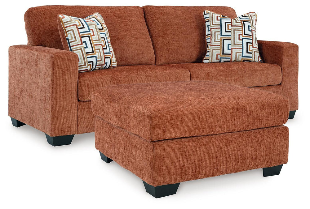 Aviemore Sofa and Ottoman - Spice (1)