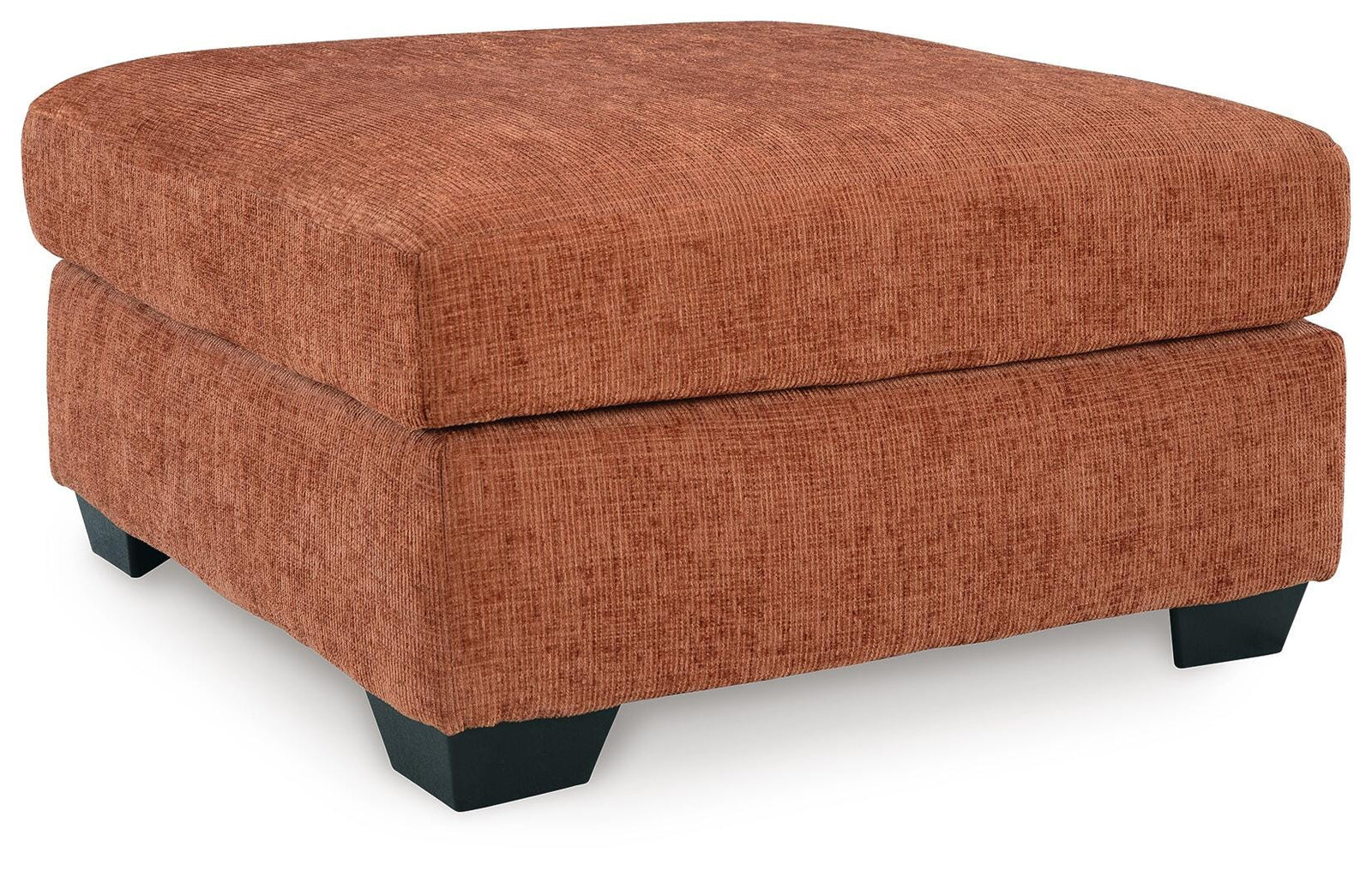 Aviemore Oversized Accent Ottoman - Orange (1)