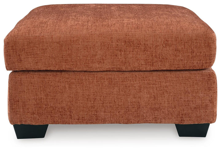 Aviemore Oversized Accent Ottoman - Orange (3)