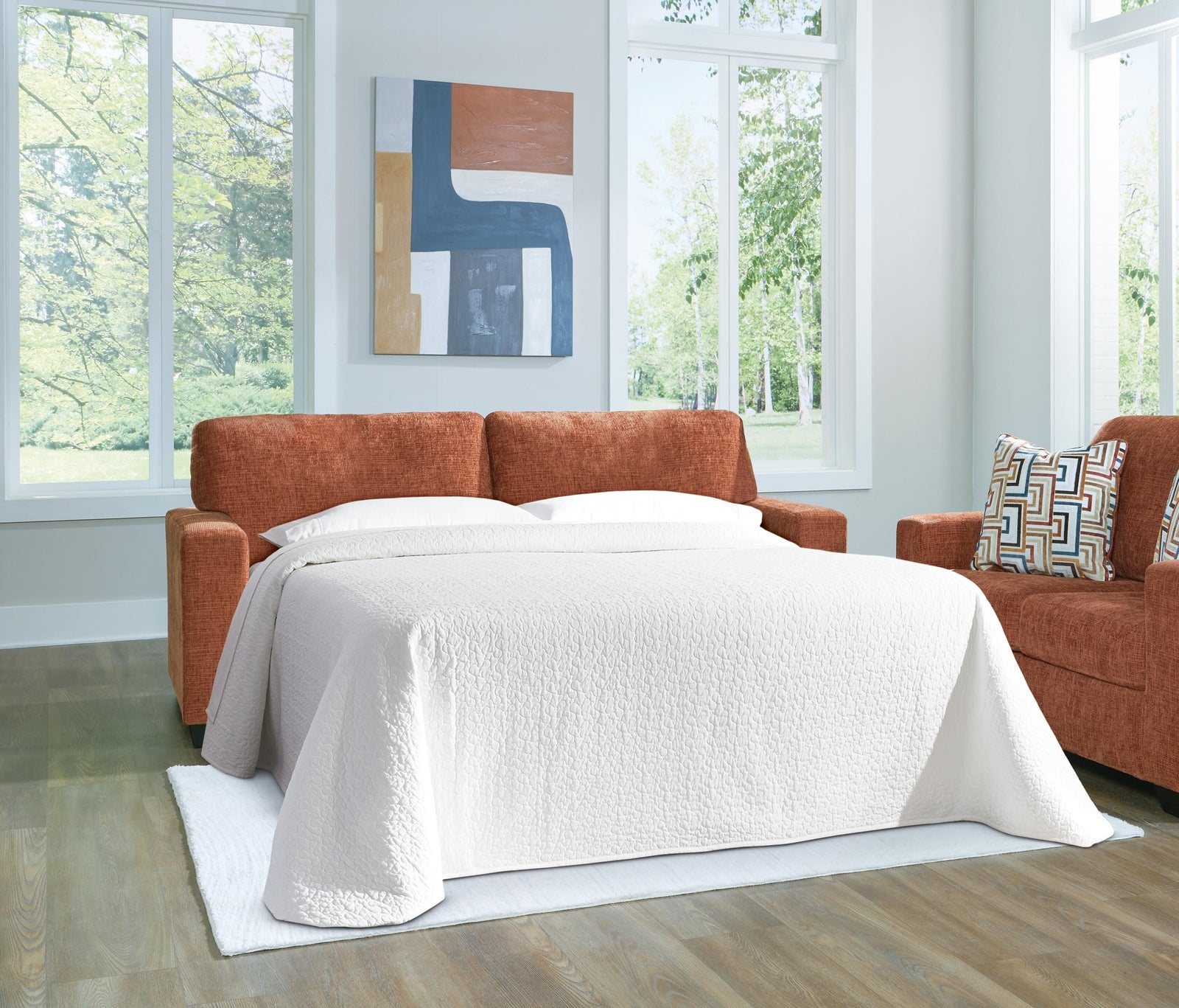 Aviemore Queen Sofa Sleeper - Orange (2)