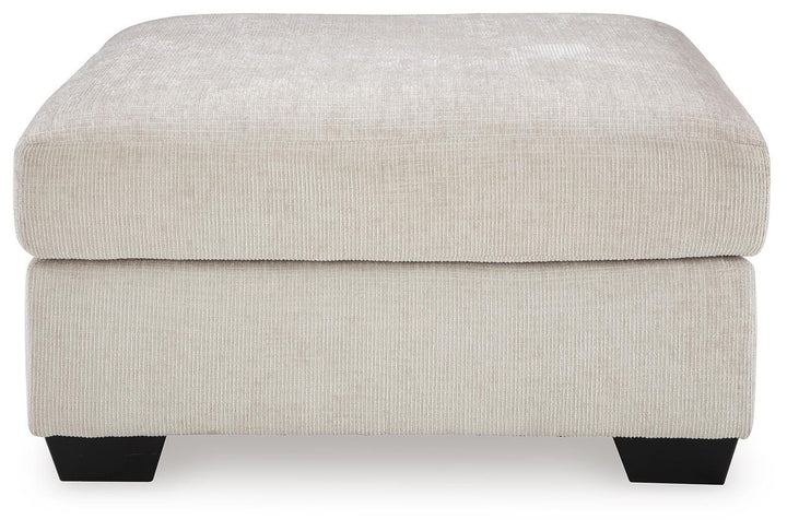 Aviemore Oversized Accent Ottoman - White (3)